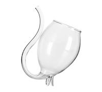 EPIGEIST Creative Red Wine Glass Food-Grade Glass Cup with Built-in Filter Smooth Mellow Finish for Home Bar Party Banquet Stylish Stemless Tumbler for Juice Whiskey Milk