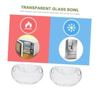 EPIGEIST Creative Transparent Glass Fruit Salad Bowl Premium Clear Glass Vegetable Dry Ice Bowl for Weddings Parties Kitchen Patio and Catering Events Modern Style Tableware