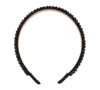 EPIGEIST Crystal Beaded Headband for Women Elegant Four-row Black Sponge Hairband with Dazzling Sparkling Beads Comfortable Hair Decoration for Parties and Special Occasions
