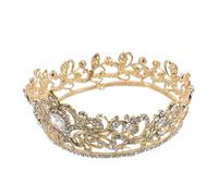 EPIGEIST Crystal Bridal Tiara Crown Headband with Dazzling Rhinestones Sturdy Princess Headpiece for Weddings Birthday Parties and Bridal Showers Versatile Sparkling Hair Accessory for