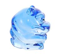 EPIGEIST Crystal Hippo Ornament Luxury Blue Colored Figurine for Home Hippo Statue Symbolizing Freedom and Power Desktop Shelf Decoration for Living Room Office Bedroom