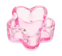 EPIGEIST Crystal Nail Dappen Dish for Nail Brush Holder Elegant Transparent Cup Sturdy Manicure Tool Capacity Soak off Bowl for Salon Use
