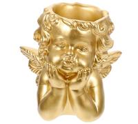 EPIGEIST Cute Cherub Resin Plant Pot Angel Ornament for Indoor Home Decor Lovely Succulent Planter for Office Balcony Living Stable Material Flower Container