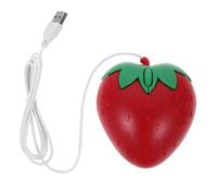 EPIGEIST Cute Pink Strawberry Wired Gaming Mouse with Ergonomic Design and Portable Abs Material, USB Optical Cartoon Mouse for Office and Home Use