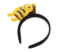 EPIGEIST Cute Plush Bee Headband for Women and Girls Novelty Bee Costume Accessories Soft Fluffy Hair Hoop for Halloween Christmas and Themed Parties Gentle Hair Eye-catching Design