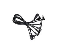 EPIGEIST Daisy Chain Power Cable Guitar and with Bass Effect Pedals 5 Way Right Angle for Noise Isolation Design and Spring-loaded Male Jacks Suitable for Pedal Board Use