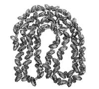 EPIGEIST Deep Gray Single Row Glass Rhinestone Chain Trim for DIY Wedding Dress Costume Accessory with Flexible Cut for Bridal Veil Shoes Garments and Handicraft Decoration