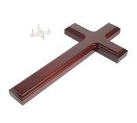 EPIGEIST Delicate Wooden Cross Decorative Cross Display Environmental Friendly Wood Material Fine Detail Care Design Smooth and Mellow Surface Decorative Wall Hanging for Christian Home