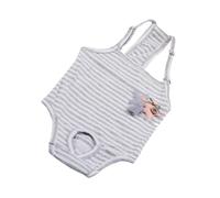 EPIGEIST Dog Diaper Pants with Suspenders for Female Puppies Washable Reusable Pet Physiological Underwear with Stripe Pattern Comfortable Fit for Heat Period Protection and Home Furnishing