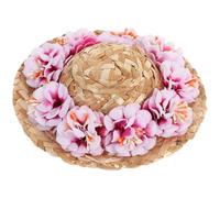 EPIGEIST Dog Hat Woven Summer Hat for Dogs Drawstring for Outdoor Walks and Sunny Days Random Style