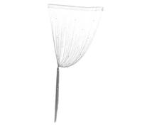 EPIGEIST Door String Curtain for Doorway and Window Lace Divider Screen with Vivid Design Easy to Hang Standard Rod Decorative Fly Screen for Summer Home Use Silver Gray