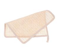 EPIGEIST Double Side Exfoliating Washcloth Soft and Comfortable Bath Scrubber Made of Ramee and Cotton with Short Cord for Relaxation and Effective Body Shower Scrubbing