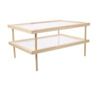 EPIGEIST Double Spaghetti Drying Rack Premium Wood Pasta Storage Rack for Homemade Noodles and Vegetables Sturdy Air Drying Stand with Spacing Simple Design for Indoor and Outdoor Use