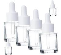 EPIGEIST Dropper Bottles 6Pcs 20Ml Glass Essential Oil Container with Dose Control for Perfume Oils and Cosmetics