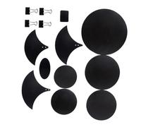 EPIGEIST Drum Mute Pads Black Drum Head Silencing Mats Dampening Pads Easy Install for Quiet Practice and Noise Reduction