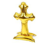 EPIGEIST Easter Cross Balloon Decoration for Baptism and Shower Delicate Foil Balloon for Christening Celebrations Attractive for Family Gatherings