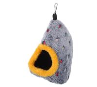 EPIGEIST Egg Shaped Warm Bird Nest Bed for Small Birds Hanging Parakeet Snuggle Hut with Bright Decorative Pattern and Soft Cotton Interior Cozy Hideaway for Cockatiels Lovebirds and