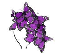 EPIGEIST Elegant Butterfly Headband Plastic Hair Accessory Non-slip Charming Fashion Style for Women Girls Parties Festival