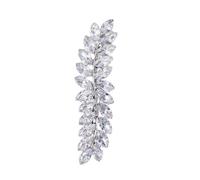 EPIGEIST Elegant Rhinestone Hair Clip for Women Lightweight Silver Hairpin Side Clamp for Wedding Prom Evening Fashionable and Attach Hair Accessory
