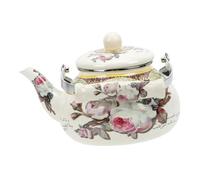 EPIGEIST Enamel Tea Kettle Portable Lightweight Stovetop Teapot with Heat Resistant Base for Induction and Gas Cookers Classic Design for Easy Water Heating and Cleaning