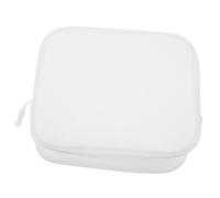 EPIGEIST EVA Cosmetic Pouch White Unisex Travel Makeup Case with Zipper Portable Toiletry Organizer for Business Trips Camping and Car Storage