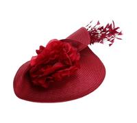 EPIGEIST Exaggerated Top Hat Vintage Women Fascinator Wedding Formal Occasion Flower Headband Plumes and Quills Party Headwear