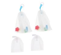 EPIGEIST Exfoliating Net Pouches Convenient Household Bubble Maker Keeps Skin Bright and Smooth 4pcs Soap Net Bags for Face Cleansing and Skin Massage, Pe Material for Daily Skincare