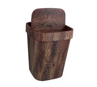EPIGEIST Farmhouse Rustic Wood Grain Trash Can with Flip Lid Large Capacity Waste Basket for Kitchen Bathroom Bedroom Clean Rubbish Bin with Vintage Style for Versatile Home Use
