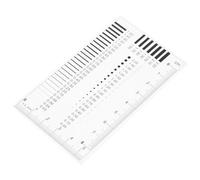 EPIGEIST Flaw Detection Ruler Defects Measuring Film Line Width Gauge Product Chart Ruler Plastic for Quality Control and Various Work Scenarios