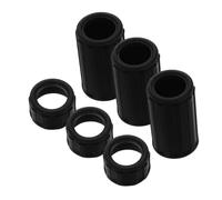 EPIGEIST Flute Interface Guards 3 Sets Lightweight and Wear Resistant Plastic Black Flute Sleeve Replacements for Flutist Accessories