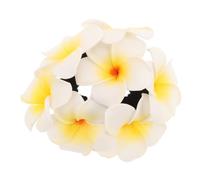 EPIGEIST Foam Plumeria Flower Hair Tie Lightweight Hair Ring Elastic Band for Women Teens Elegant Hawaiian Style Accessory for Weddings Parties Beach Vacations