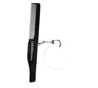 EPIGEIST Foldable Pocket Comb and Oval Mirror Set for Men, Large Portable Folding Beard Comb Acrylic Small Travel Mirror Keychain, Compact Beard Accessories for Travel and Daily Use
