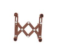 EPIGEIST Folding Violin Stand Coffee Color Portable Floor Holder Rack Lightweight Stable Display for Full Violin Players Practical and Easy to Install