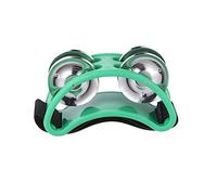 EPIGEIST Footbell Accessories Green Foot Shaking Bell Unique Instruments for Boys and Girls Music Education Toy Jingle Bells for Nursery Rhyme Toys and Boys and Girls Christmas Music