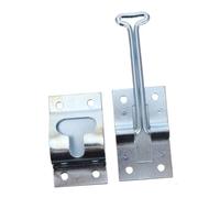 EPIGEIST Galvanized Heavy Duty Door Hook T Style Latch for Rv Trailer and Refrigerated Truck Rear Doors Rust Resistant Steel Windproof Catch Holder Fixed Cabin Hook for Secure Holding