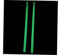 EPIGEIST Green Light up Drumsticks, 2Pcs Nylon 5A Drum Sticks with Smooth Body and Crisp Percussion Sound, Percussion Accessories for Practice