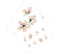 EPIGEIST Guitar Fretboard Stickers Self Adhesive Sakura Cherry Blossom 2pcs Guitar Fingerboard Decal Pvc Unique Design Leaves No Residue Easy to Use