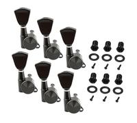 EPIGEIST Guitar Pegs Metal Black Tuning Pegs for Acoustic Guitar Locking Design Instrument Accessories for Personal and Professional Use