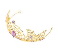 EPIGEIST Halloween Spider Web Crown Rhinestone Tiara Alloy Headpiece for Women Adults Lightweight Gothic Hair Accessory for Party Cosplay Masquerade Events