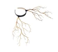 EPIGEIST Halloween Witch Horned Headband Exaggerated Brown Branches, Halloween Headpiece for Women, Cosplay Accessory for Parties and Themed Celebrations