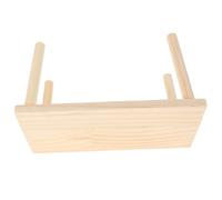 EPIGEIST Hamster Wooden Platform for Cage with Natural Wood Multi-Functional Loft Stand 12x25cm Small Animal Play Shelf for Gerbil Guinea Pig Chinchilla