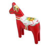 EPIGEIST Hand Painted Wooden Swedish Horse Figurine Nordic Style Decorative Sculpture for Living Office Home Decor Gift Symbolizing Prosperity and Fortune