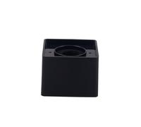 EPIGEIST Handheld Square Cube Shaped Microphone Station Black Portable Interview Mic Logo Flag for Press Conferences Ktv Corporate Meetings Lightweight