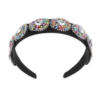 EPIGEIST Handmade Beaded Rhinestone Baroque Headband Elegant Bridal Hair Accessory for Women Wedding Guest Classic Style Hairband