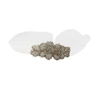 EPIGEIST Handmade Diamond Mesh Headdress Lightweight White Vintage Style Headwear for Women Ladies Party Festival Hair Accessory