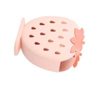 EPIGEIST Hanging Cutlery Basket with Hollow Drain Design Plastic Utensil Organizer for Kitchen and Sink Space-saving Draining Rack for Forks and Light Pink Storage Container
