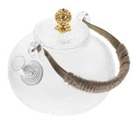 EPIGEIST Heat-Resistant Glass Tea Kettle Japanese Style Transparent Teapot for Loose Leaf Tea Brewing at Home Restaurant Tearoom Smooth Surface Safe Rounded Edges Easy to Clean