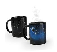 EPIGEIST Heat Sensitive Color Changing Mug with Earth and Sky Pattern Premium Ceramic Coffee Cup with Ergonomic Handle Smooth Edges for Home and Office Use Creative Idea