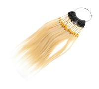 EPIGEIST Human Hair Color Sample Rings 30pcs Set 9° Light Beige Hair Testing Charts and Color Samples