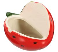 EPIGEIST Indoor Ceramic Ashtray Strawberry Design Hand-Painted Nordic Style Fruit Shape Household Tabletop Ash Holder